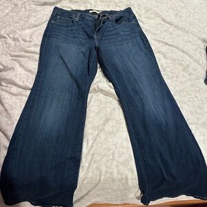 Women's Levi’s 726 Flare Dark Blue Jeans Size 16